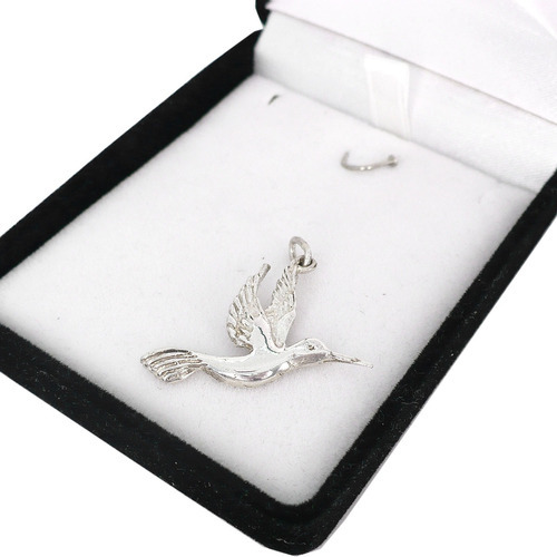 Dije Pajaro Colibri Plata 925 Alta Definiciòn Premium 