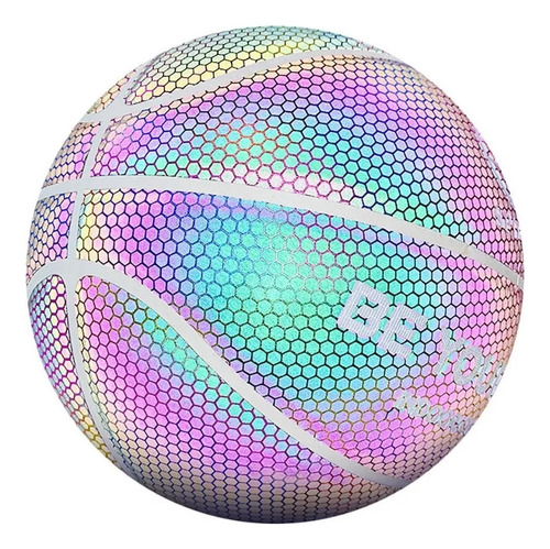 Balón De Baloncesto Reflectante Brillante, Talla 7, Sin Pila