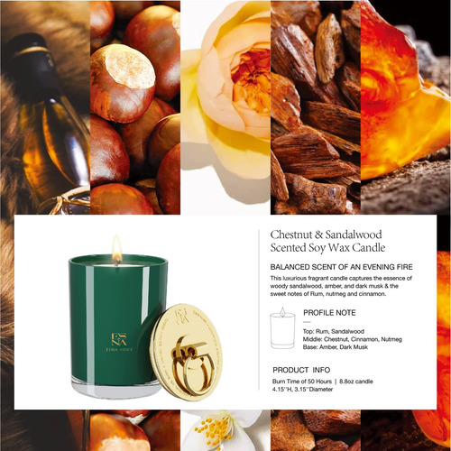 Velas Perfumadas De Lujo De Esna Home | Aromaterapia De Soja