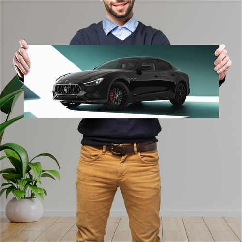 Cuadro 30x80cm Auto 2020 Maserati Ghibli Granspo 320