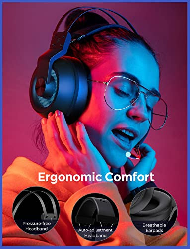 Auriculares Para Juegos Pc, Micrófono Giratorio 360 Con Can