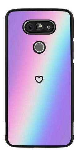 Funda Para LG G5 Se G6 Plus G7 Corazon Colores Arcoiris 