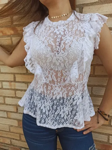 Blusas De Dama Encaje Moda Mujer Ropa De Mujer Marca Sasos