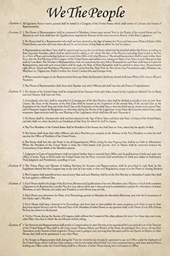 Pósteres - Constitution Of The United States America Histori