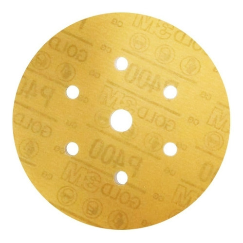 Pack Disco Gold Hookit Orbital 6  3m X 100 Uni Lija 150
