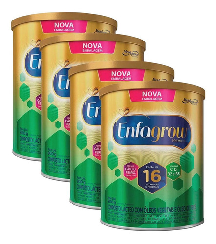 Kit 4x800g Enfagrow Composto Lácteo Infantil Lata