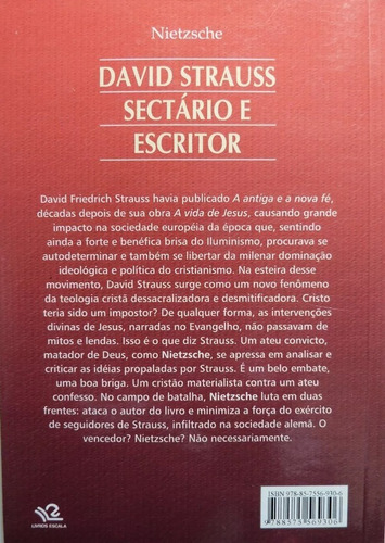 Nietzsche - O Nascimento Da Tragédia + David Strauss ...