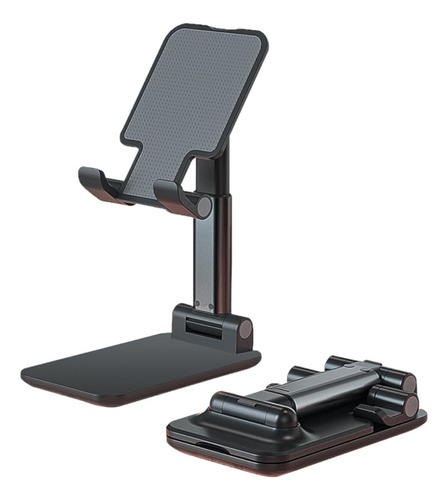 Suporte Para Telefone De Mesa De Metal Ajustável Série Video Cor Preto