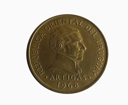 Moneda Uruguay 1968 10 Pesos