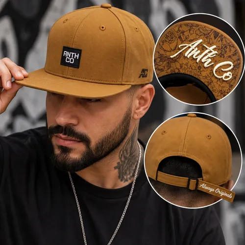Boné Anth Co Original Aba Reta Fita Fitão Fivela Strapback