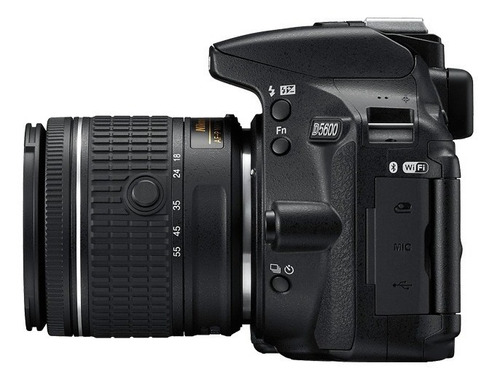 Nikon Kit D5600 18-55mm VR DSLR color negro