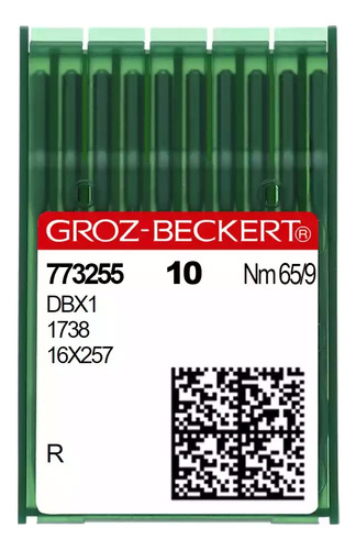 20 Agujas Groz-beckert® Dbx1 /1738/16x257 - 65/9, R
