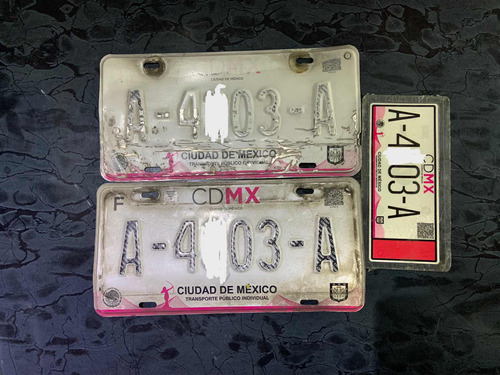 Placas Para Taxi Cdmx Listas Para Usar