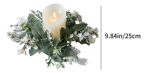 Vela De Aromaterapia De Planta Verde Simulada G, Base De Cop