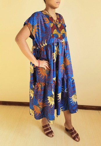 Imagem 3 de 5 de Vestido Feminino Tecido Longo Patrícia