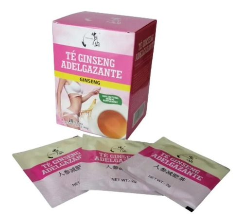 1 Te Ginseng Adelgazante  Te Filtrante 20 Sobres Variedad