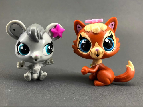 Lote Set Lps Littlest Pet Shop Hasbro #3696 Raton Gato 1