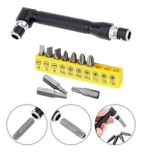 Llave De Tubo Hexagonal De 1/4 Pulgadas Con 10 Uds. De