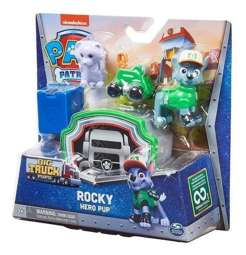 Brinquedo Boneco Patrulha Canina Big Truck Hero Rocky 3132