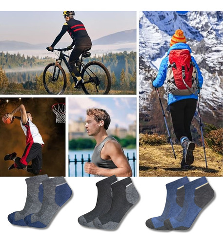 10 Pares De Calcetas Deportivas Con Rejilla Transpirable