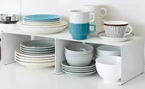 Comprar 2 Organizadores Estante Alacena Reforzado Cocina Armario Exahome Color Blanco