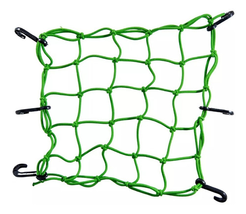 Rede Elástico Capacete Gancho 35x35 - Verde