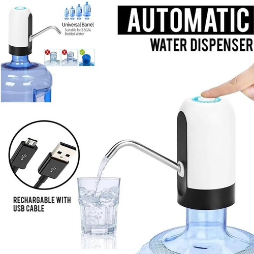 Dispenser De Agua Automatico Bomba Dispensador Bidones Usb