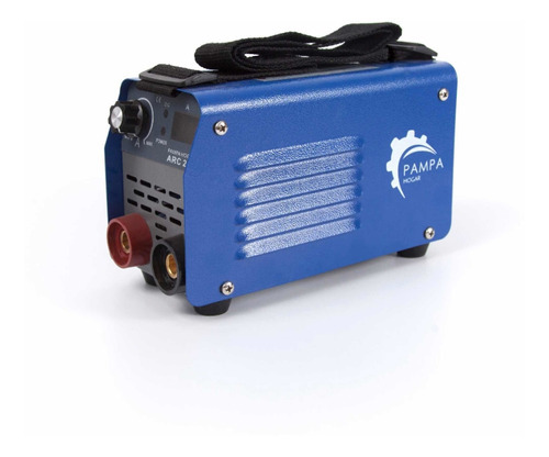 Soldadora Inverter Arc 200 Display Pampa + Escuadras Magnet. Color Azul