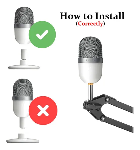 Soporte Para Micrófono Razer Seiren Mini Mic, Color Blanco