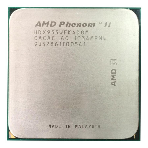 Procesador gamer AMD Phenom II X4 955 HDX955WFK4DGM  de 4 núcleos y  3.2GHz de frecuencia