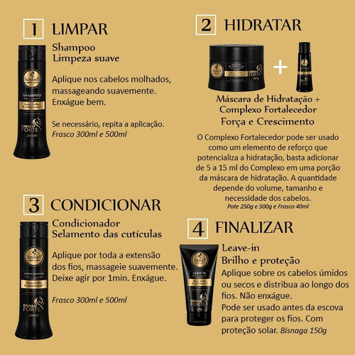 Haskell Tratamento Para Crescer Cabelo 6 Produtos 300ml
