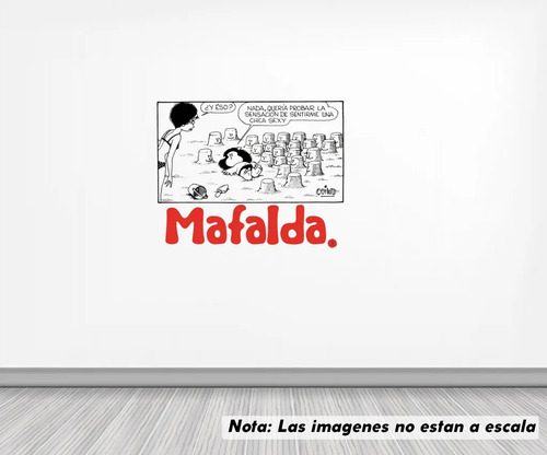 Vinil Sticker Pared 90cm Mafalda Sensacion Chica Sexy 8