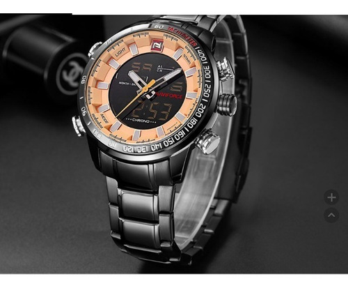 Relógios Naviforce 9093 Marca De Luxo De Aço Completo !