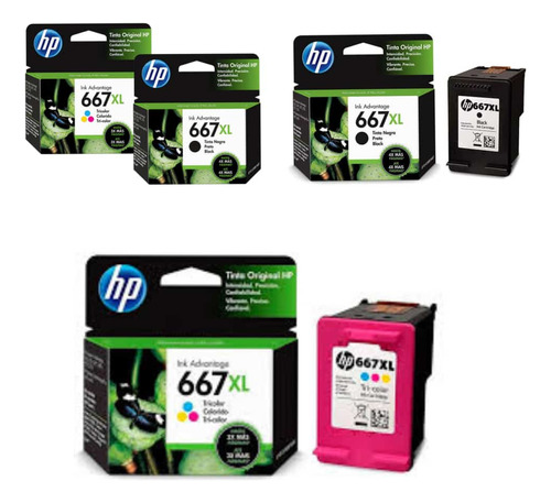 Cartuchos Hp 667xl  664xl 662xl Originales 