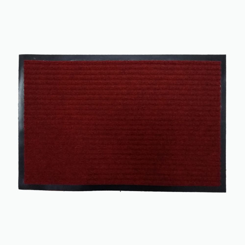 Tapete 60x40cm Carpet Mat Acanalado 1611015 -rojo/negro
