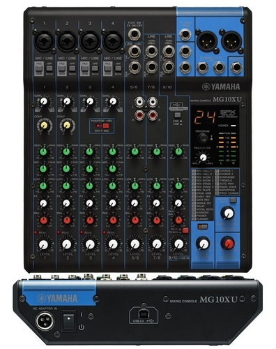 Mixer Yamaha Mg10xu 10 Canales Mg 10 Xu Efectos Usb