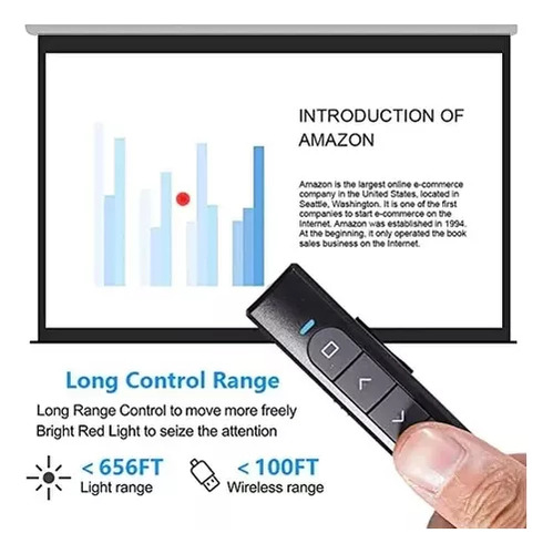 Caneta Power Point Laser Wireless Slides Apresentação Canva
