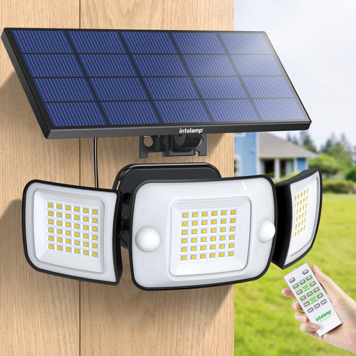 Luces De Inundacion Solar Intelamp Sensor De Movimiento Al A