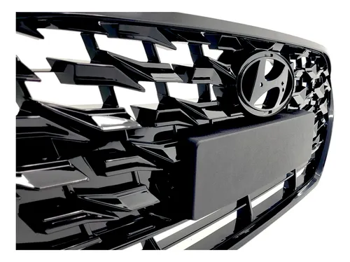 Grade Dianteira Hb20 2020 2021 2022 Black Piano Com Moldura