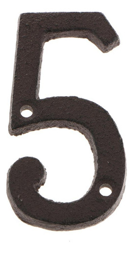 3pcs Signo De Número De Puerta De Casa De Hierro Forjado