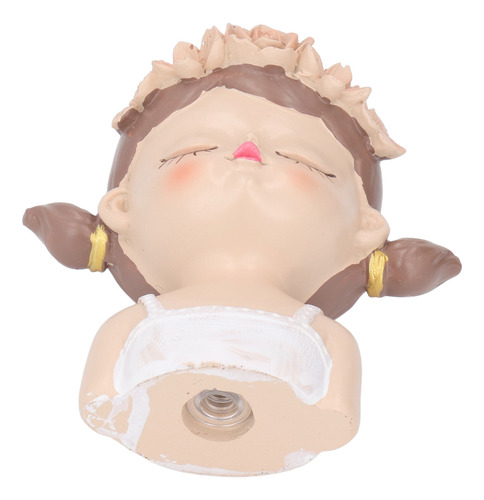 Maceta Con Cabeza De Resina Con Forma Bonita Para Niña