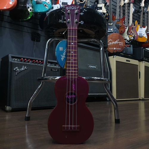 Ukulele Akahai Ghost Soprano Acustico Blackberry Roxo Oferta