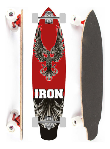 Longboard Shark Bird Iron Vermelho