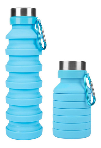 Termo Botella Plegable Oruga Meimia Azul 550 Ml - T1017