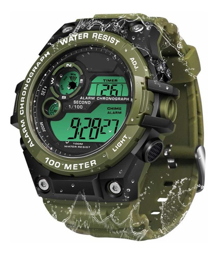 Reloj Hombre Tekmagic W62-ous-rd Cuarzo 55mm Pulso Verde