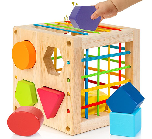 Winique Wooden Shape Sorter Toys Para Niños Pequeños De 1 A 