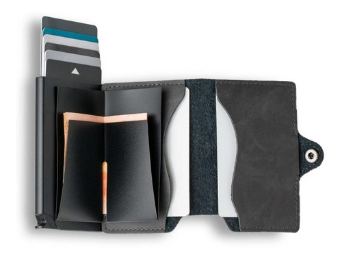 Imagen 4 de 4 de Billetera Walla Wallets - Vintage Grey & Black