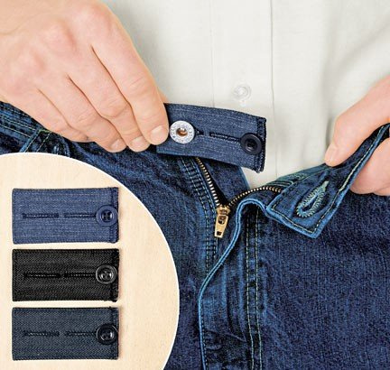 Home-x Easy Fit Boton Para Jeans Add 1 2 o 2 inche Cintura