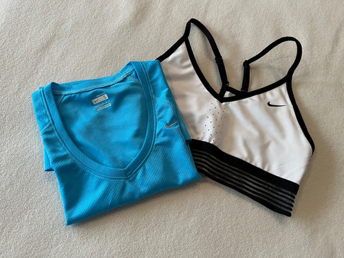 Lote Ropa Deportiva Mujer, Remera Y Top Nike Talle S