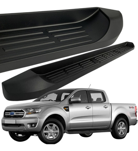 Estribo Lateral Injetado Ford Ranger Xls Dupla 2023